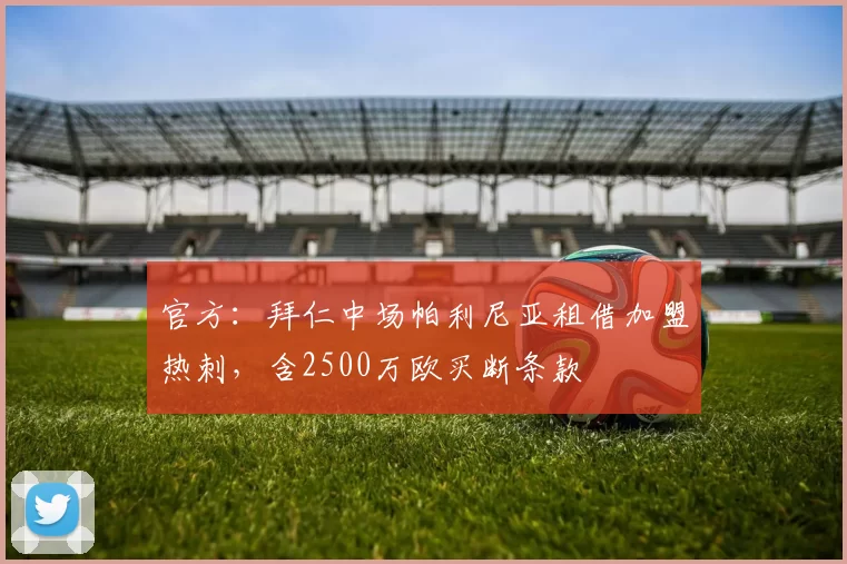 官方：拜仁中场帕利尼亚租借加盟热刺，含2500万欧买断条款